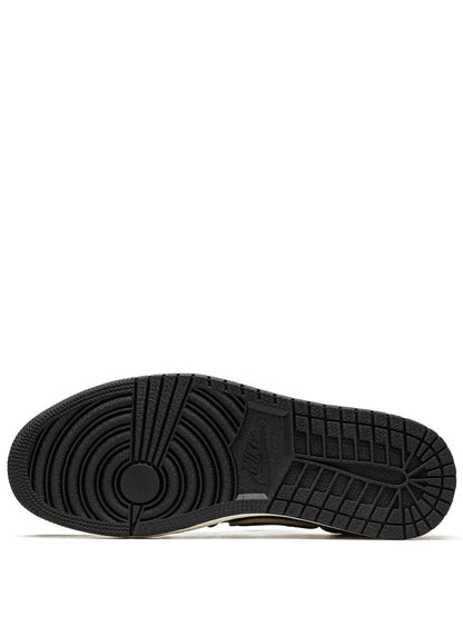 Air Jordan 1 Low Og Ex Dark Smoke Grey Sneakers — Black — Size US M 10.5 - US W 12 — Top View
