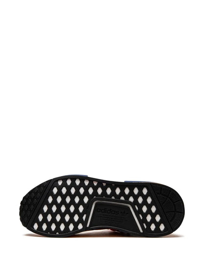 adidas X Pharrell Hu Nmd Animal Print Amber Sneakers — Cheetah Print — Size US M 6 - US W 7.5 — Top View