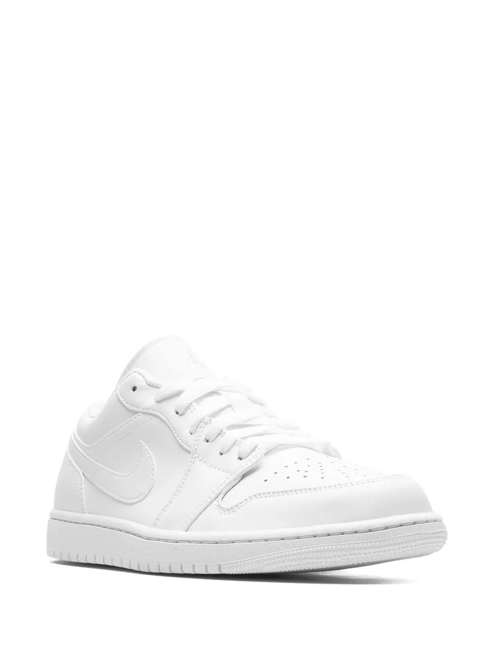 Air Jordan 1 Low White/White-White Sneakers — Same as shown — Size US M 9.5 - US W 11 — Side View