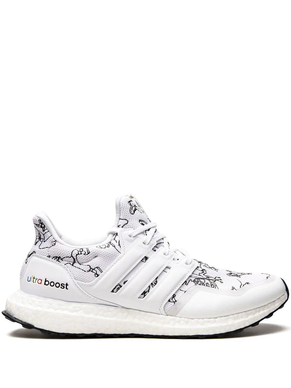 adidas X Disney Ultraboost Dna Sneakers — White/Black — Size US M 4 - US W 5.5 — Front View