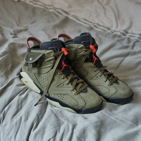  Air Jordan 6 Travis Scott Medium Olive
