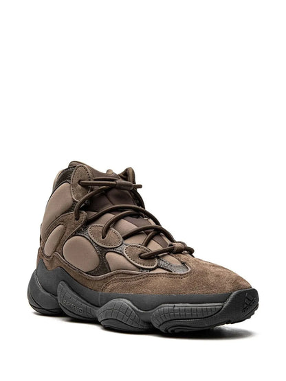 adidas Yeezy 500 High Taupe Black Sneakers — Brown — Size US M 6 - US W 7.5 — Side View