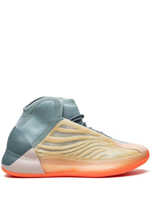adidas Yeezy Quantum Hi-Res Coral Sneakers — Multicolour — Size US M 3.5 - US W 5 — Front View
