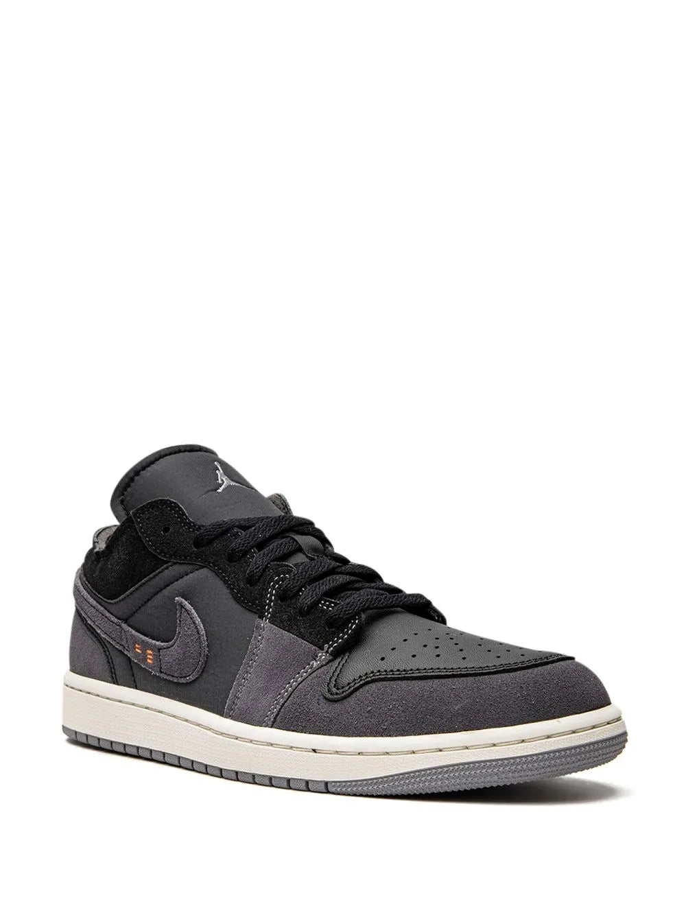 Air Jordan 1 Low Se Craft Sneakers — Black/Grey — Size US M 9.5 - US W 11 — Side View