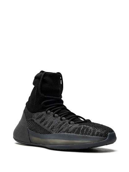 adidas Yeezy Basketball Knit Onyx Sneakers — Black — Size US M 9 - US W 10.5 — Side View