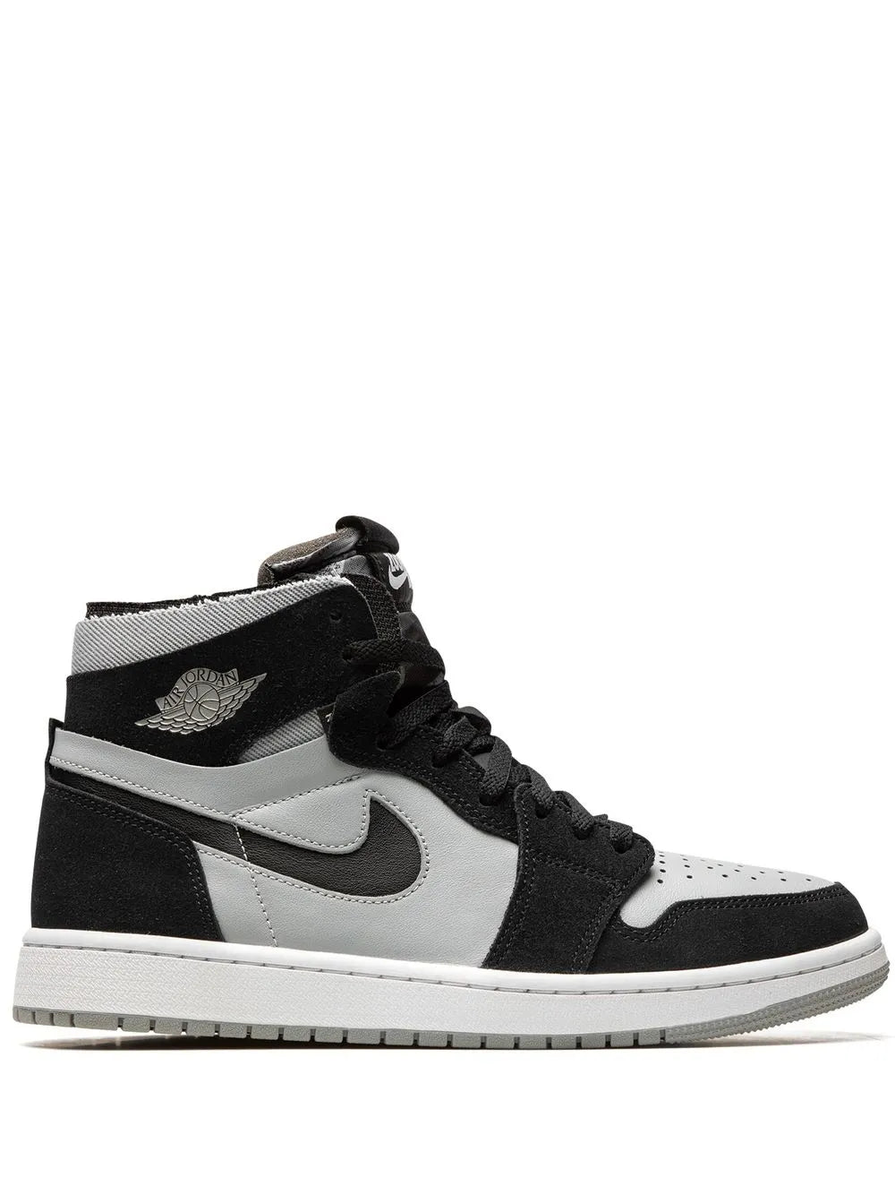 Air Jordan 1 Cmft Black/Grey Sneakers — Black/Grey — Size US M 6.5 - US W 8 — Front View