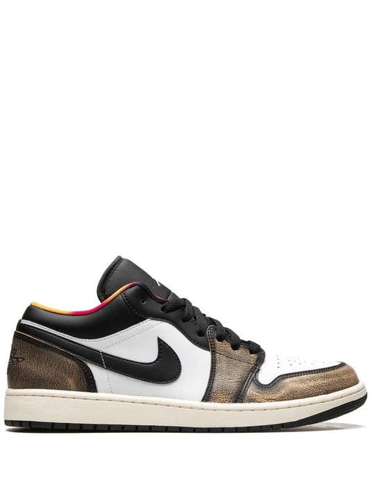 Air Jordan 1 Low Se Wear-Away Sneakers — Black — Size US M 10.5 - US W 12 — Front View