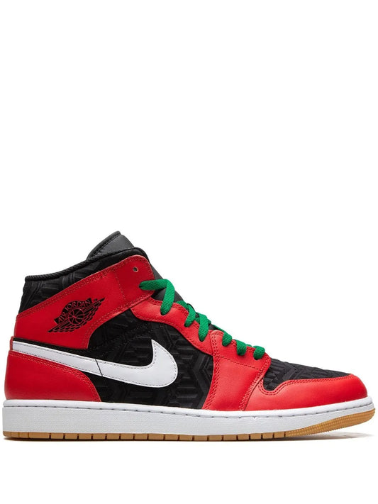 Air Jordan 1 Mid Christmas 2022 Sneakers — Multicolour — Size US M 11.5 - US W 13 — Front View