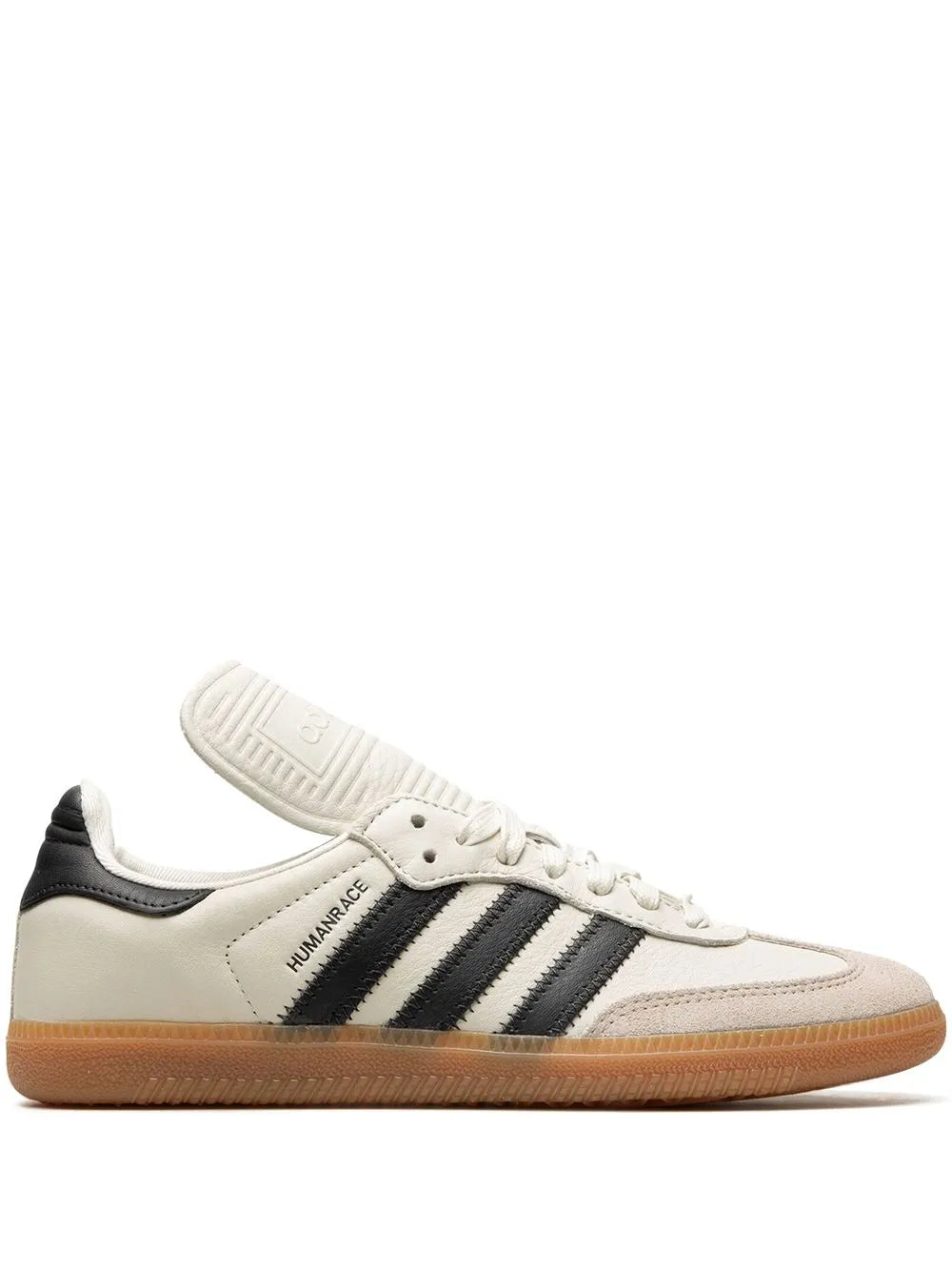 adidas X Human Race Samba White Sneakers — Light Beige — Size US M 11.5 - US W 13 — Front View
