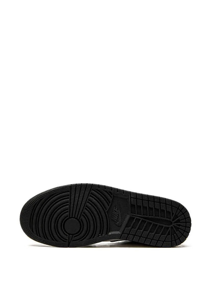 Air Jordan 1 Lose Wear Away - Electric Green Sneakers — Black/White/Light Green — Size US M 11.5 - US W 13 — Top View
