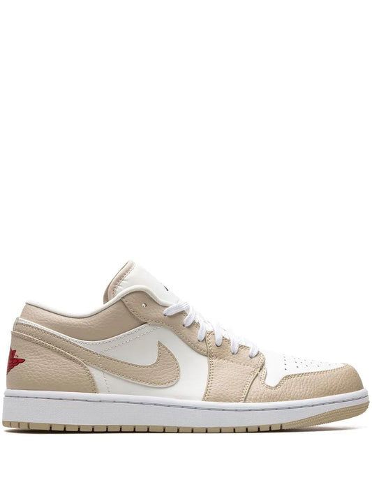 Air Jordan 1 Low Sail/Rattan Sneakers — Same as shown — Size US M 9.5 - US W 11 — Front View
