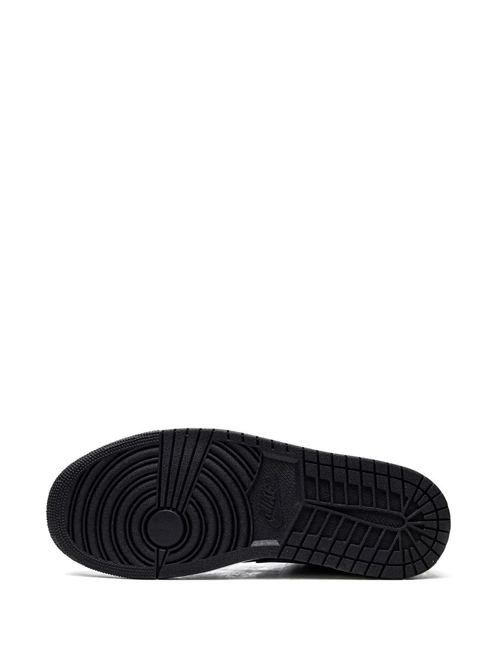 Air Jordan 1 Low Dark Concord Sneakers — Black/Dark Purple/Yellow — Size US M 9.5 - US W 11 — Top View