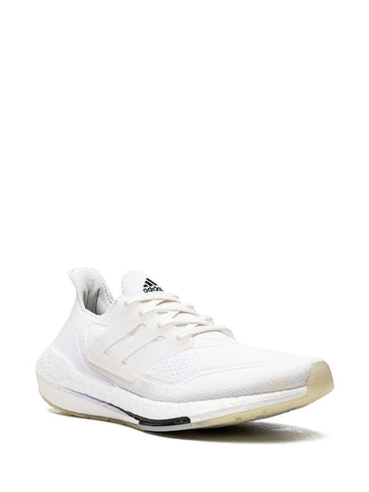 adidas Ultraboost 21 Primeblue Sneakers — White — Size US M 5 - US W 6.5 — Side View