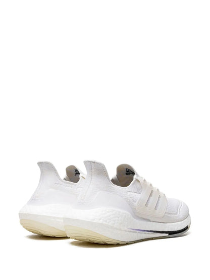 adidas Ultraboost 21 Primeblue Sneakers — White — Size US M 5 - US W 6.5 — Back View