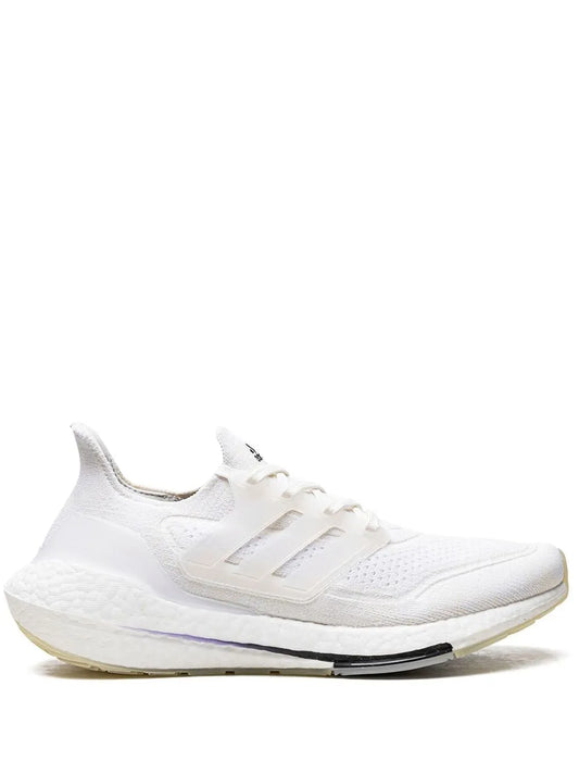 adidas Ultraboost 21 Primeblue Sneakers — White — Size US M 5 - US W 6.5 — Front View