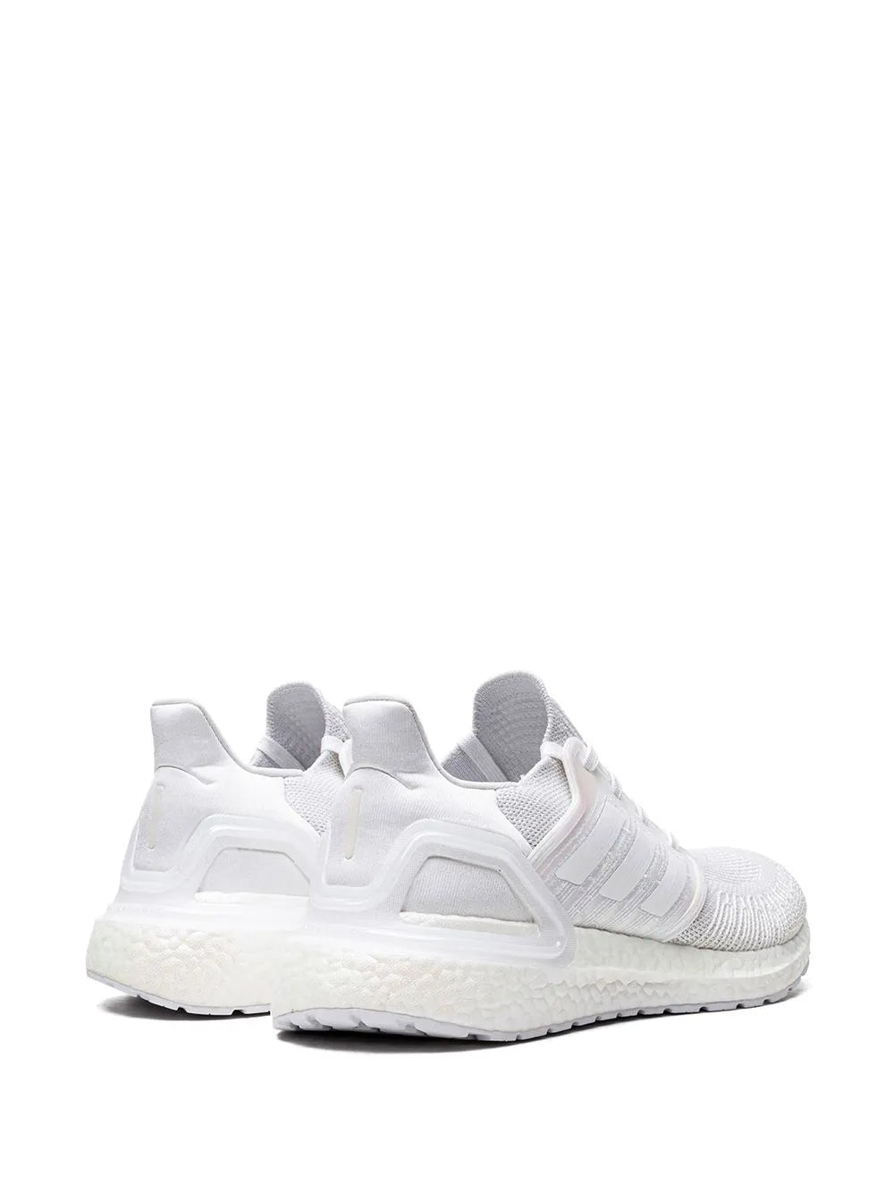 adidas Ultraboost 20 Triple White Sneakers — Same as shown — Size US M 5 - US W 6.5 — Back View