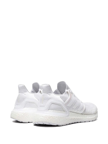 adidas Ultraboost 20 Triple White Sneakers — Same as shown — Size US M 5 - US W 6.5 — Back View