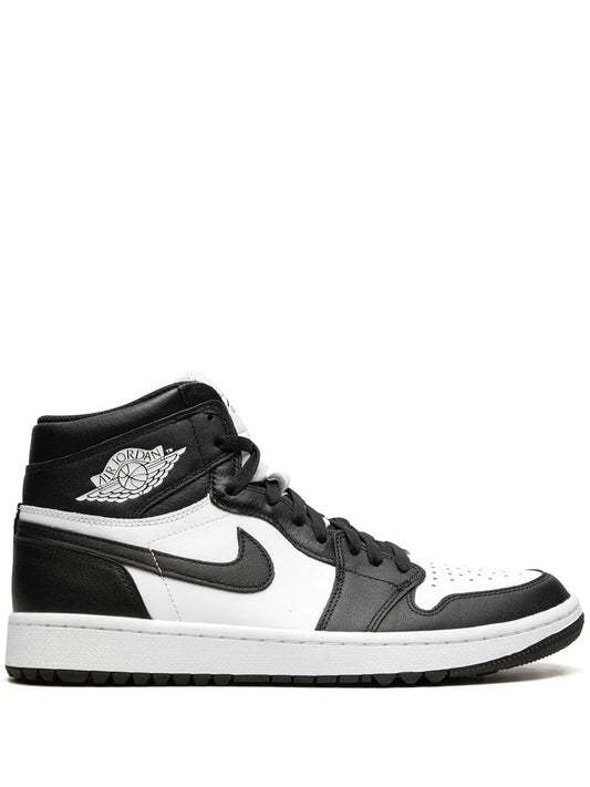 Air Jordan 1 High Golf Black / White - Panda Sneakers — Same as shown — Size US M 6.5 - US W 8 — Front View