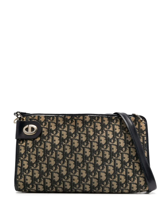 Christian Dior Pre Owned 1970S Trotter Zipped Shoulder Bag — Same as shown — Size One Size — Front View