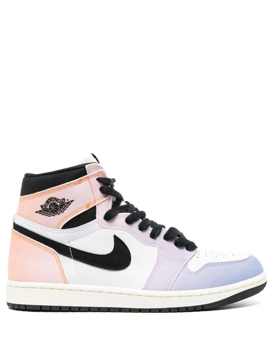 Air Jordan 1 High Og Sneakers — White/Multicolour — Size US M 6.5 - US W 8 — Front View