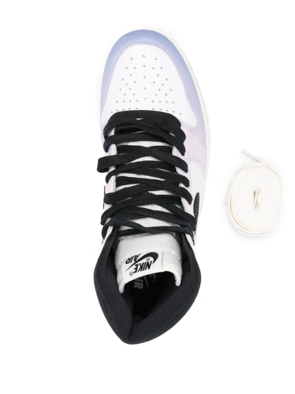 Air Jordan 1 High Og Sneakers — White/Multicolour — Size US M 6.5 - US W 8 — Top View