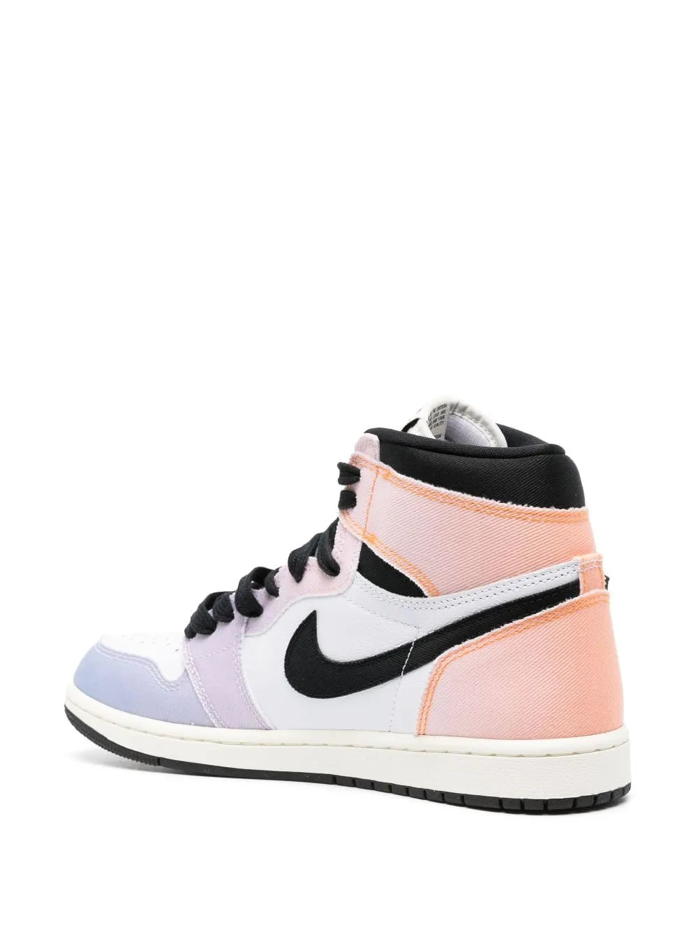 Air Jordan 1 High Og Sneakers — White/Multicolour — Size US M 6.5 - US W 8 — Back View