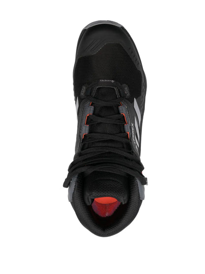 adidas Terrex Swift R3 Hi-Top Sneakers — Black — Size US M 9.5 - US W 11 — Top View