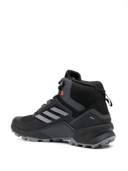 adidas Terrex Swift R3 Hi-Top Sneakers — Black — Size US M 9.5 - US W 11 — Back View