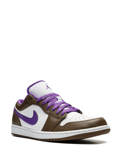 Air Jordan 1 Low Purple Mocha Sneakers — Same as shown — Size US M 10.5 - US W 12 — Side View