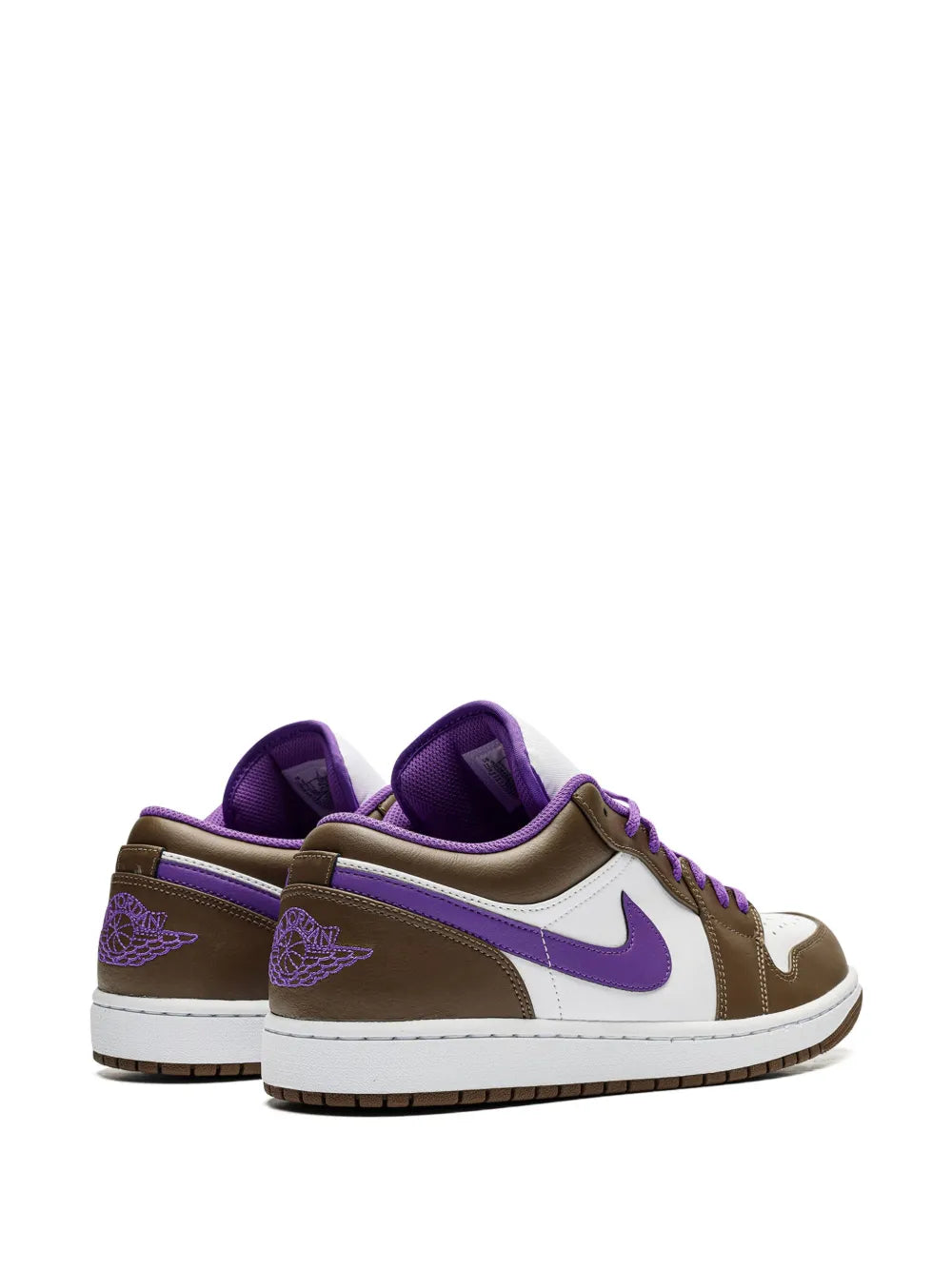 Air Jordan 1 Low Purple Mocha Sneakers — Same as shown — Size US M 10.5 - US W 12 — Back View
