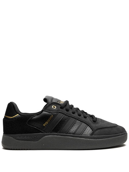 adidas Tyshawn Low Sneakers — Black — Size US M 5 - US W 6.5 — Front View