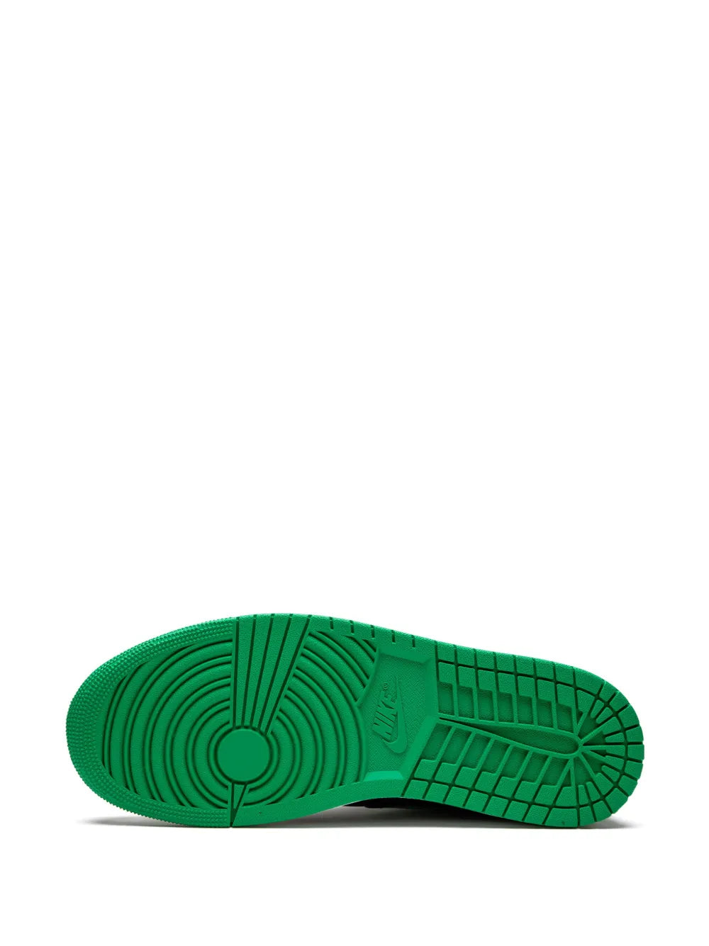 Air Jordan 1 Low Lucky Green Sneakers — Black/Green — Size US M 9.5 - US W 11 — Top View