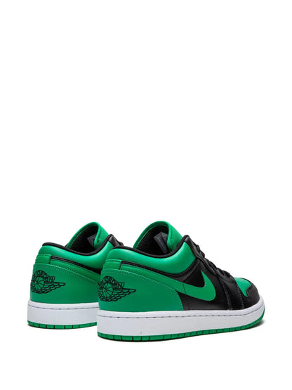 Air Jordan 1 Low Lucky Green Sneakers — Black/Green — Size US M 9.5 - US W 11 — Back View