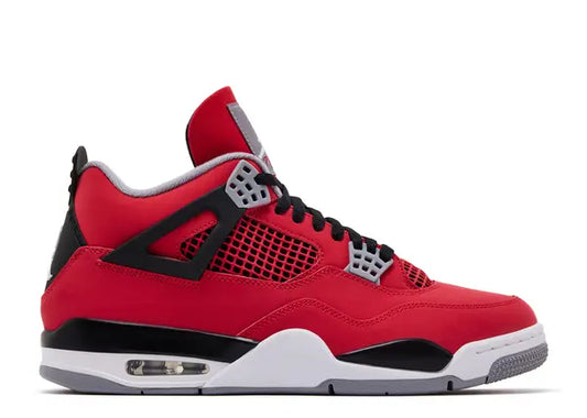 Air Jordan 4 Retro — Fire Red and Black — Size US M 3.5 - US W 5 — Front View