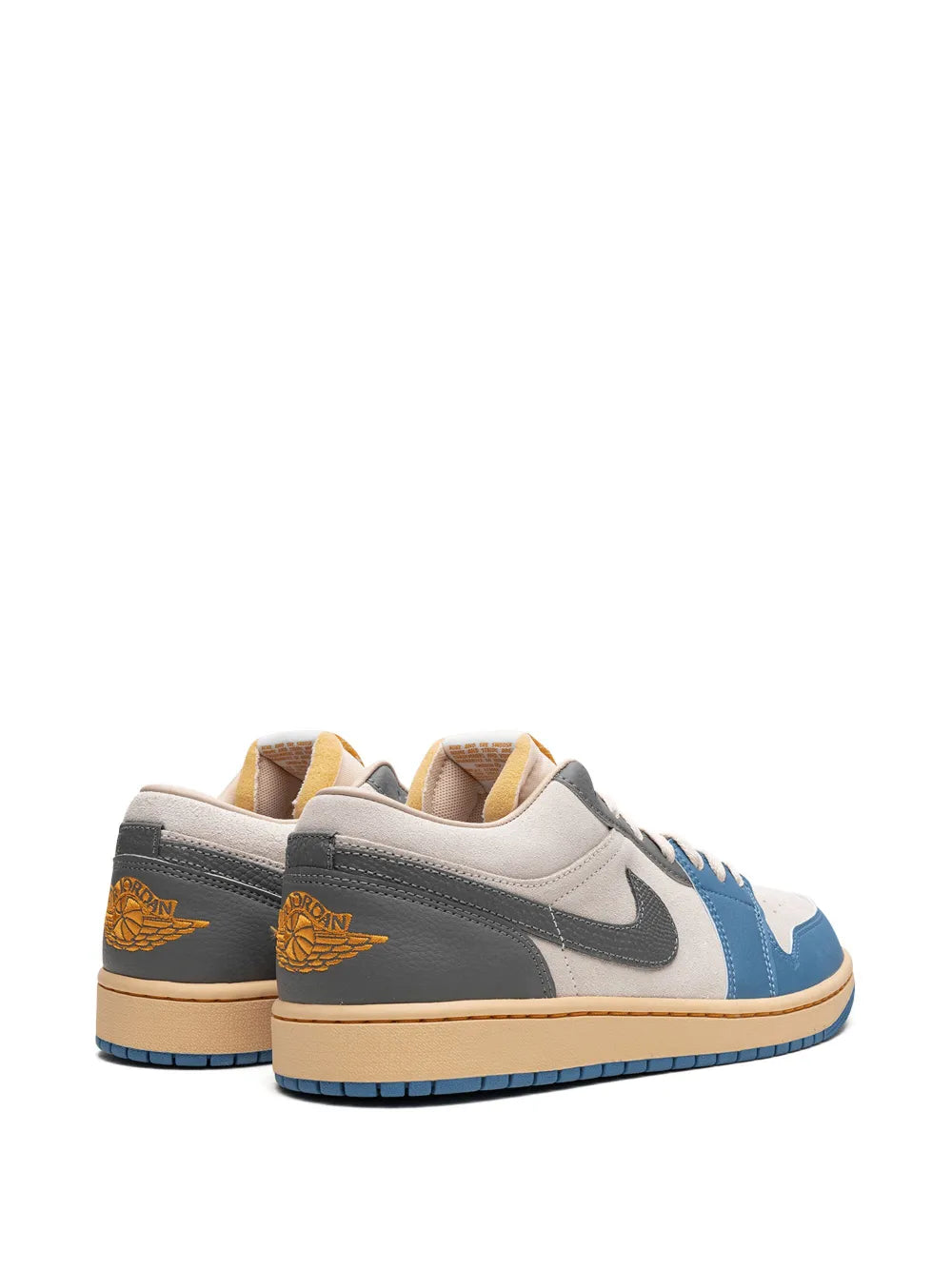 Air Jordan 1 Low Se Sneakers — Blue/Grey — Size US M 11.5 - US W 13 — Back View