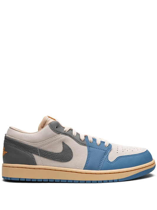 Air Jordan 1 Low Se Sneakers — Blue/Grey — Size US M 11.5 - US W 13 — Front View