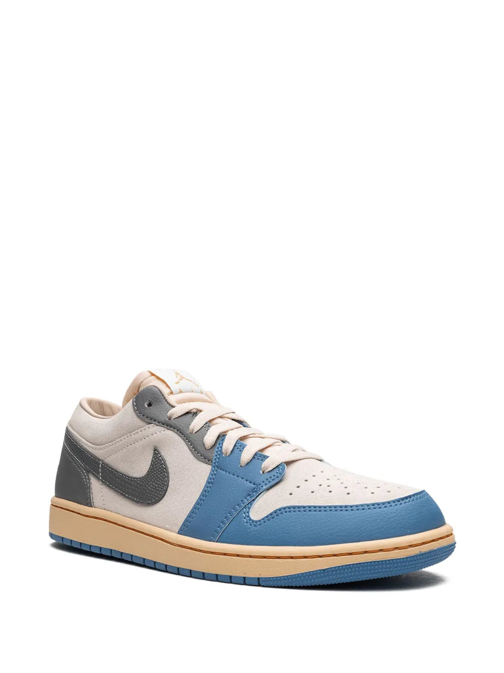 Air Jordan 1 Low Se Sneakers — Blue/Grey — Size US M 11.5 - US W 13 — Side View