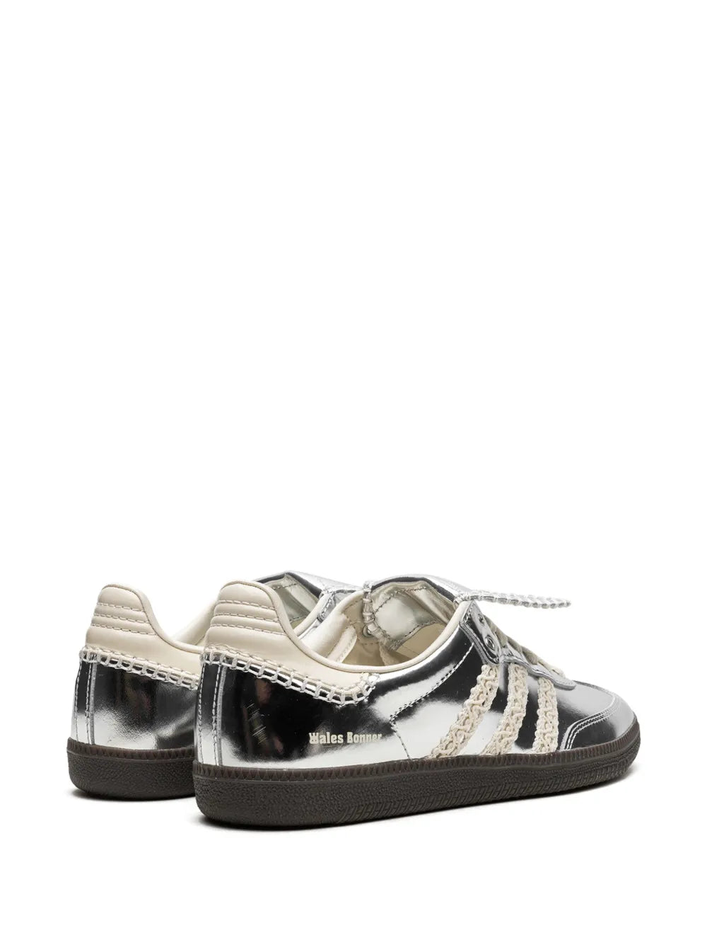 adidas X Wales Bonner Samba Sneakers — Silver-Tone — Size US M 9 - US W 10.5 — Top View