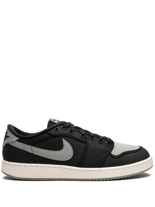 Air Jordan 1 Ko Low Shadow Sneakers — Black/Grey — Size US M 11.5 - US W 13 — Front View