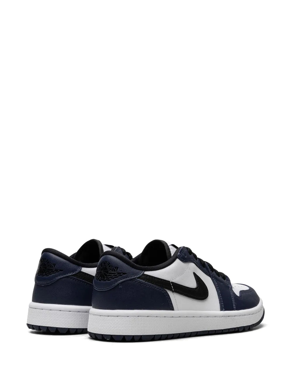 Air Jordan 1 Low G Midnight Navy Sneakers — Black/White/Navy Blue — Size US M 9.5 - US W 11 — Back View