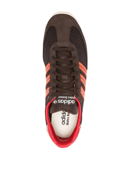 adidas X Wales Bonner Sl72 Knit Sneakers — Brown/Red/Orange — Size US M 6 - US W 7.5 — Top View