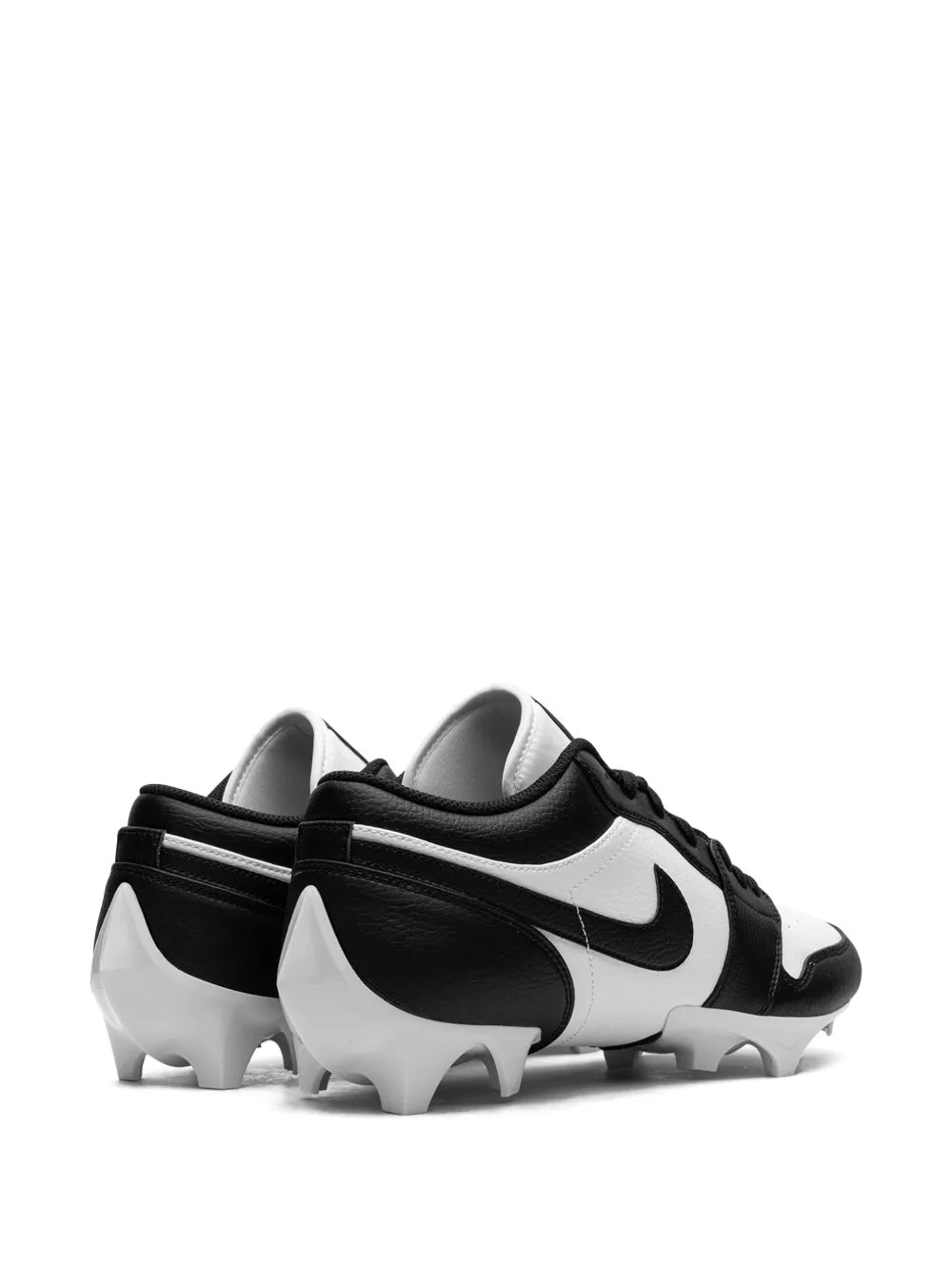 Air Jordan 1 Low Panda Cleats — Black/White — Size US M 10.5 - US W 12 — Back View