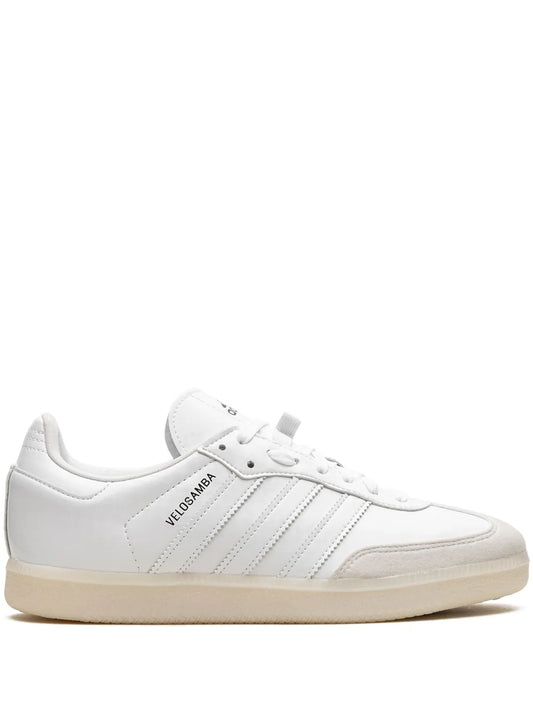 adidas Velosamba Vegan Cloud White Sneakers — White — Size US M 5 - US W 6.5 — Front View