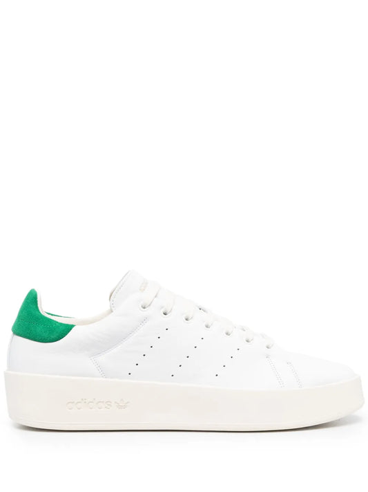 adidas Stan Smith Recon Leather Sneakers — White/Green — Size US M 7 - US W 8.5 — Front View