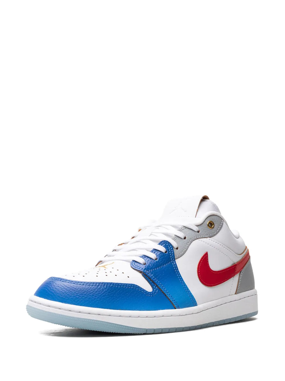 Air Jordan 1 Low Philippines Sneakers — White/Grey/Blue/Red — Size US M 10.5 - US W 12 — Detail View