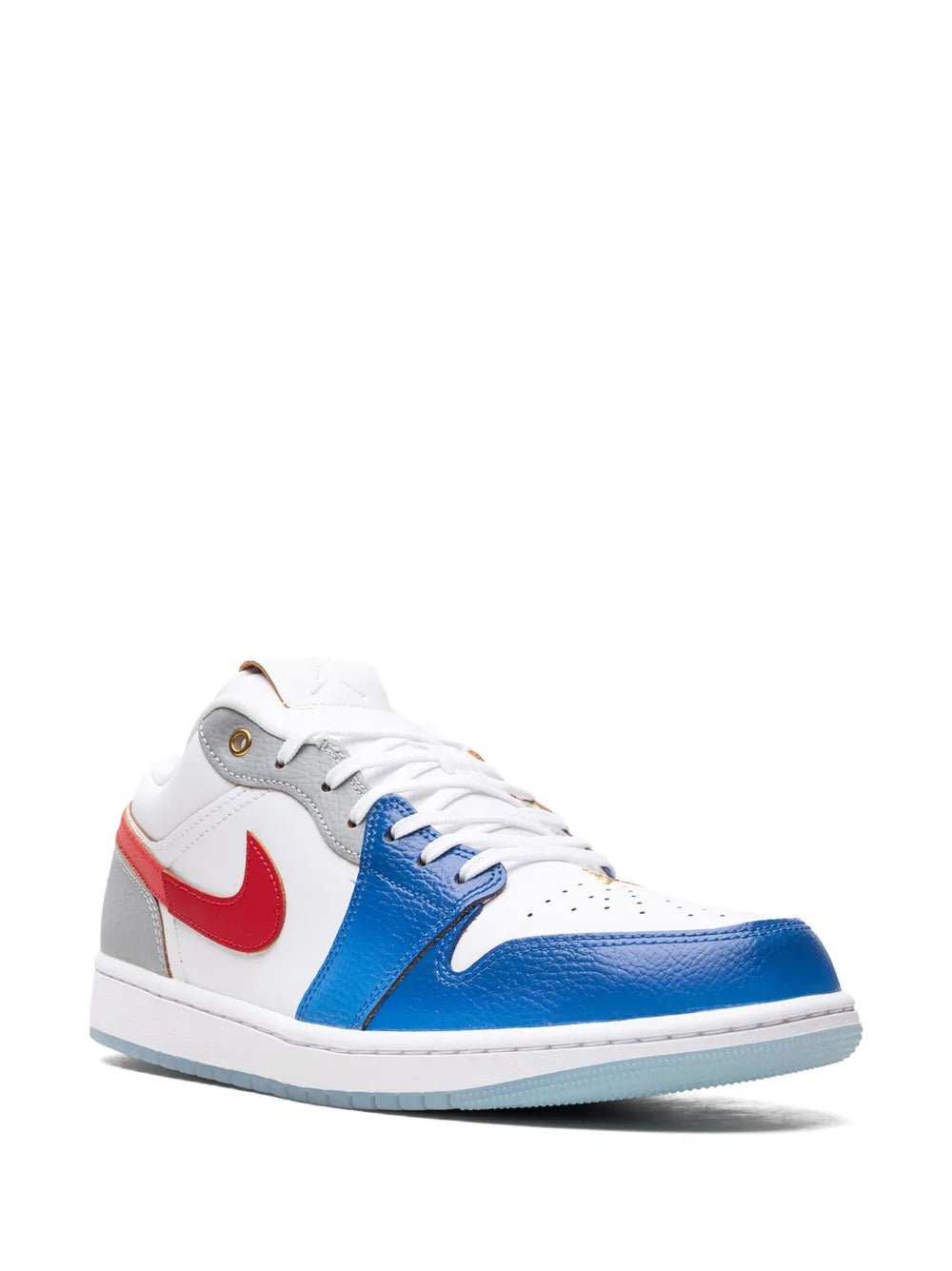 Air Jordan 1 Low Philippines Sneakers — White/Grey/Blue/Red — Size US M 10.5 - US W 12 — Side View