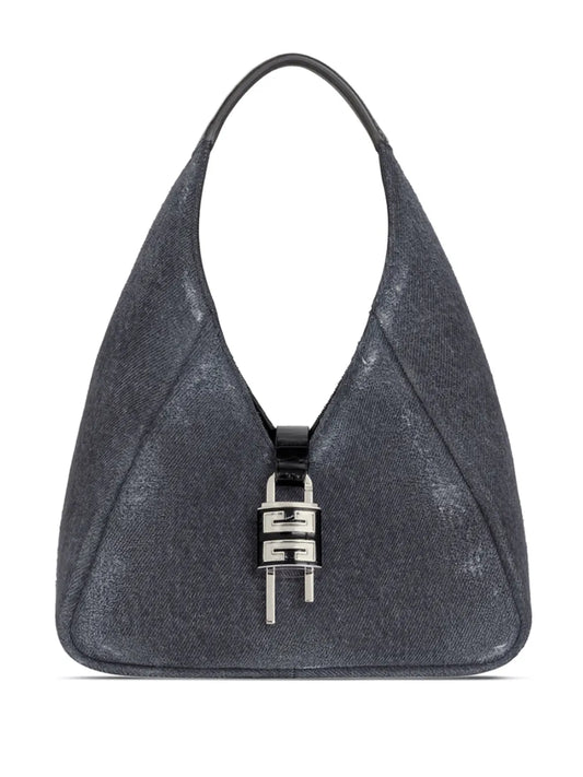 Givenchy Mini G Lock Denim Shoulder Bag — Same as shown — Size One Size — Front View