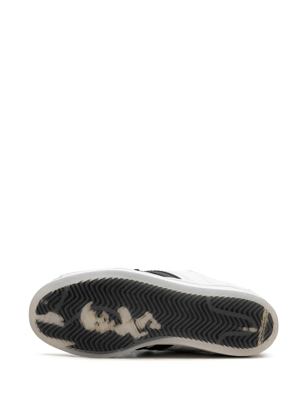 adidas X Korn Supermodified Sneakers — White/Black — Size US M 6 - US W 7.5 — Top View