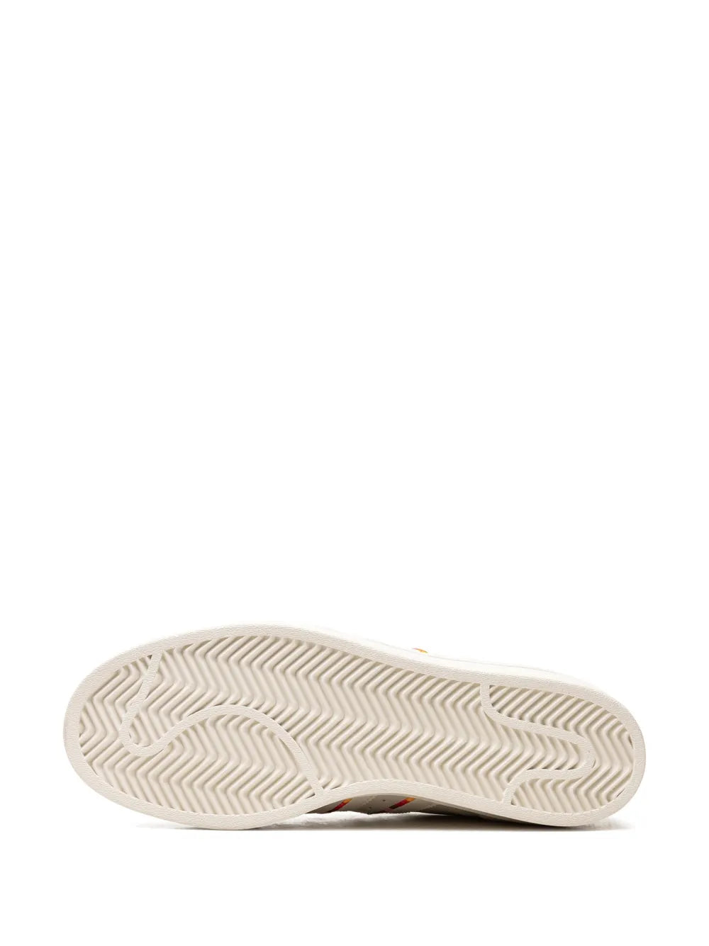 adidas X Rich Mnisi Superstar Pride Sneakers — Cream White — Size US M 9 - US W 10.5 — Top View