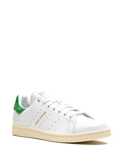 adidas X Homer Simpson Stan Smith Sneakers — White/Emerald Green — Size US M 4 - US W 5.5 — Side View